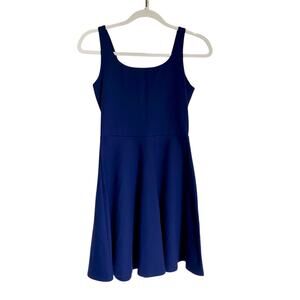NWT Susana Monaco Revolve Deep Sea Fit Flare Minimal Feminine Casual Mini Dress